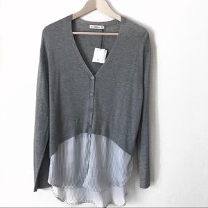 Zara Knit Button Down M/L